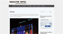 Desktop Screenshot of hamiltonhotelseoul.com
