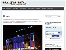 Tablet Screenshot of hamiltonhotelseoul.com